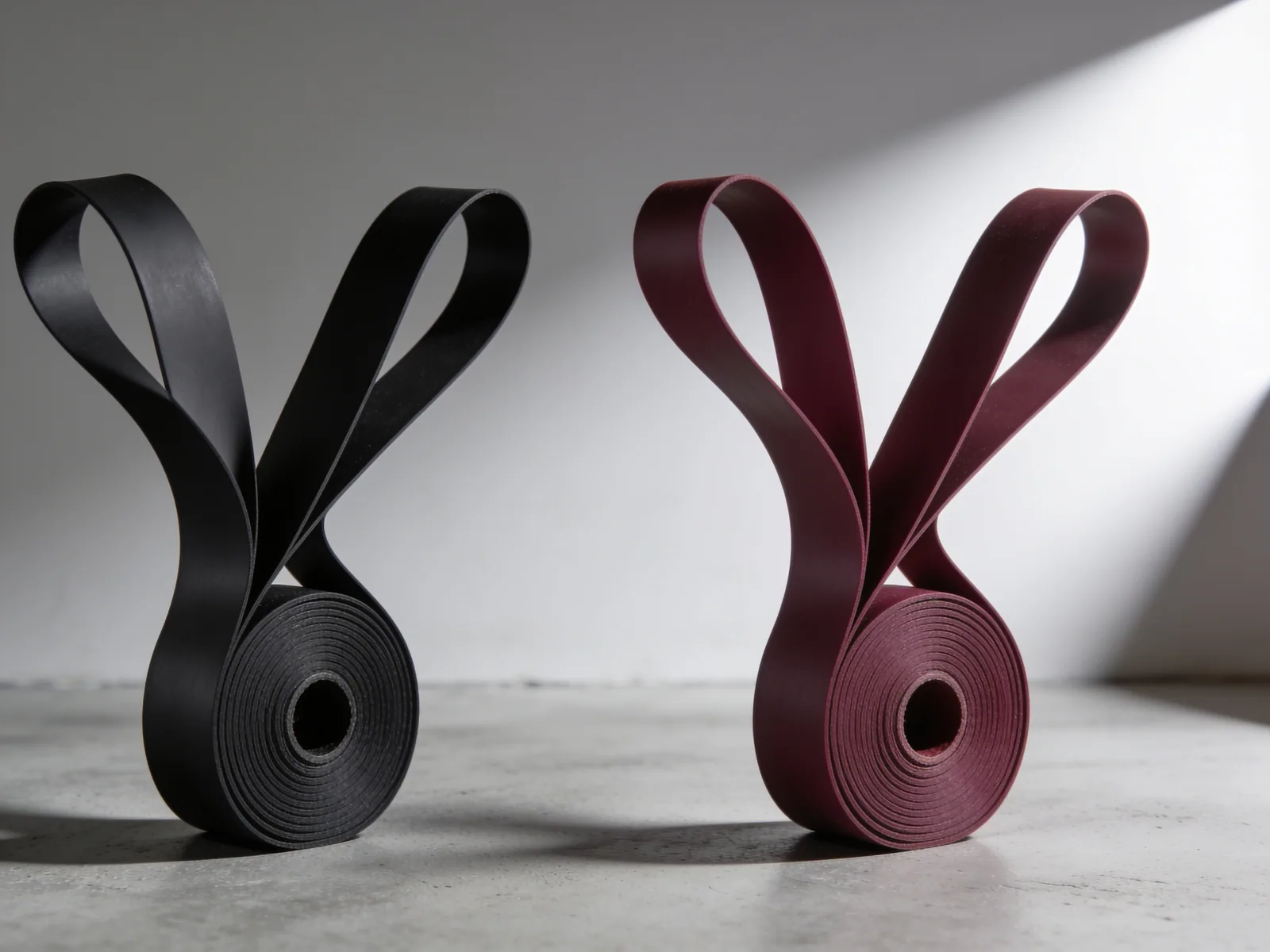 Floss Band Pair — Two 7 ft × 2 in latex bands, 1.0 mm.