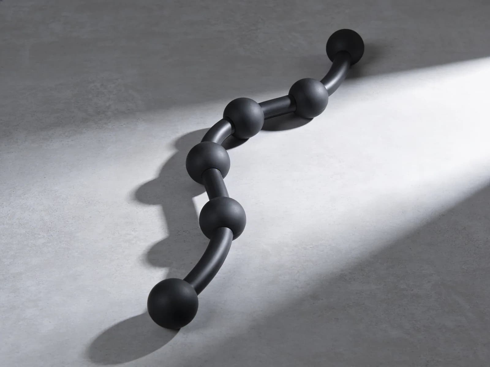 Massage Cane — Six fixed knobs on a glass-filled nylon S-hook.