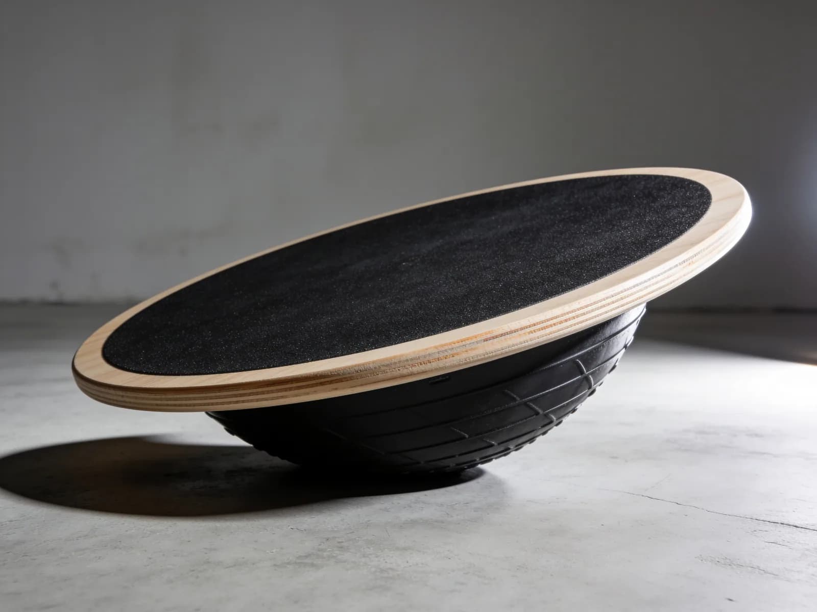 Wobble Board — 16 in birch ply on a moulded rubber dome.